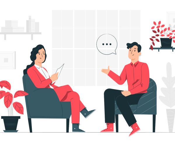 Hr handshaking successful candidate getting hired at new job, cl